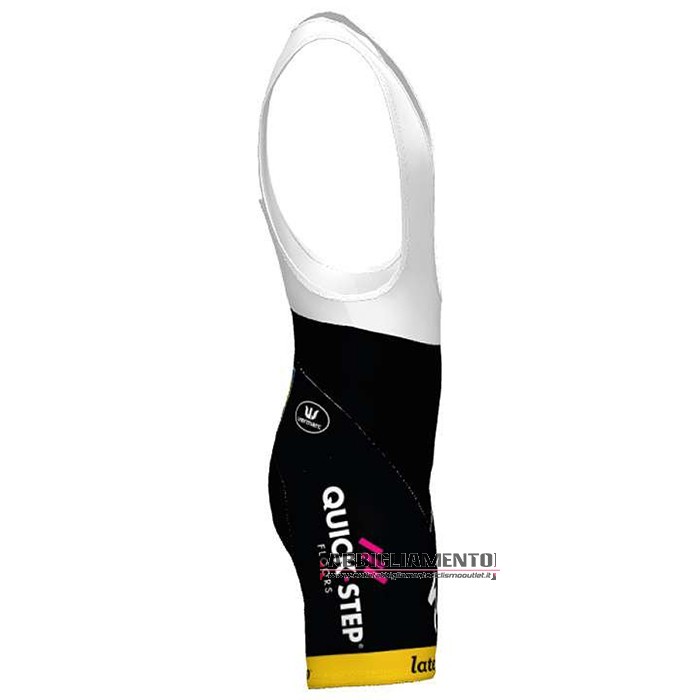 Abbigliamento Deceuninck Quick Step 2020 Manica Corta e Pantaloncino Con Bretelle Bianco Giallo - Clicca l'immagine per chiudere